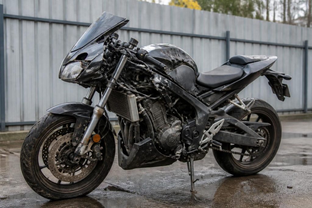 Sell Damaged Motorcycle